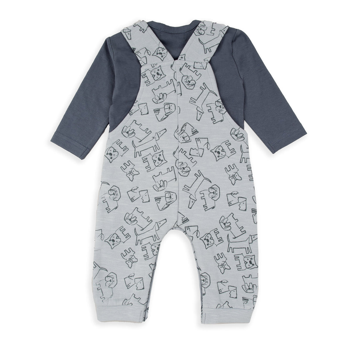 Wonderlife - Completo Bimbo 2 Pezzi Salopette E Maglietta Doggies 250838