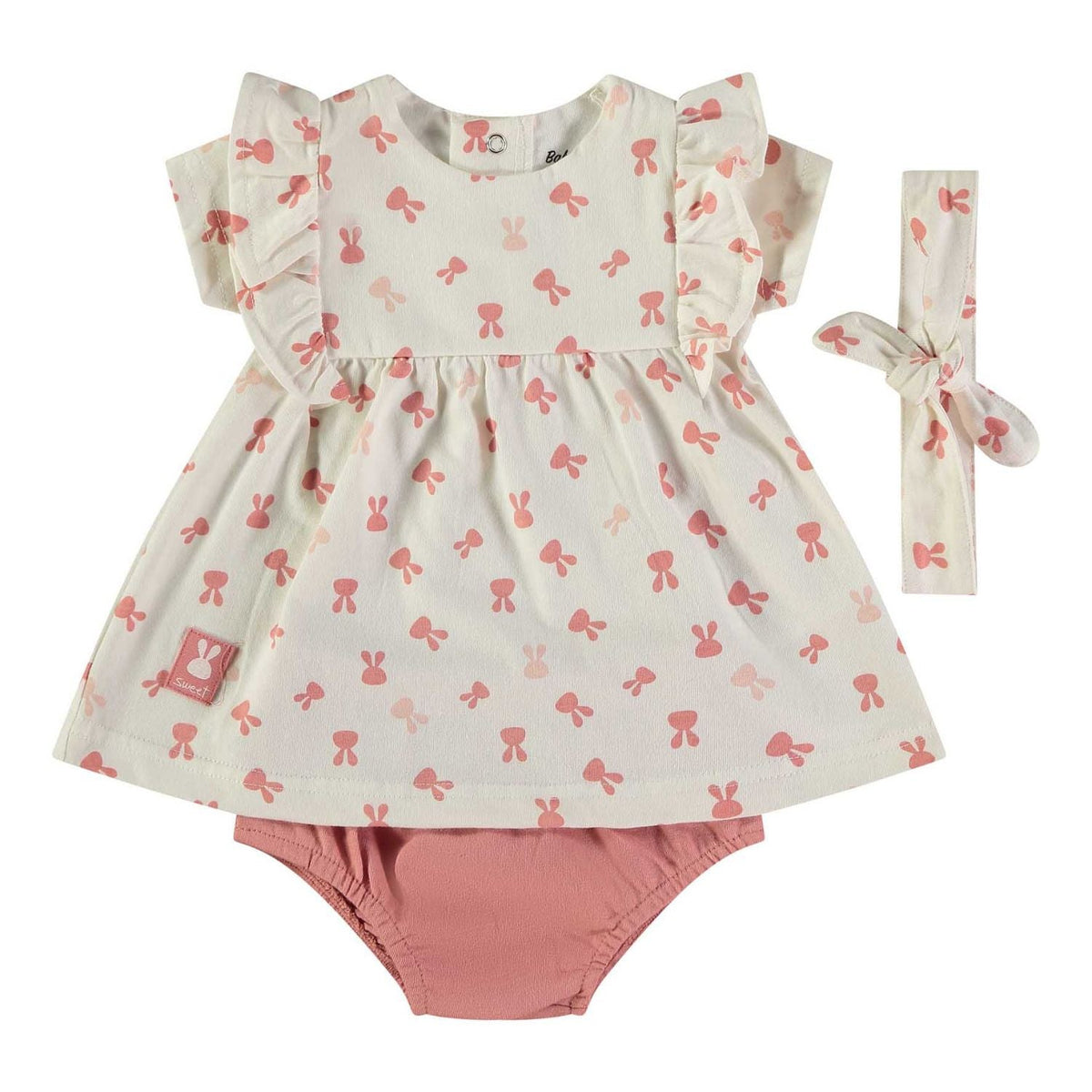 Wonderlife - Completo Vestito Con Mutandina e Cintura Rosa